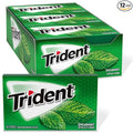 Trident Spearmint Sugar Free Gum, 12 Packs of 14 Pieces